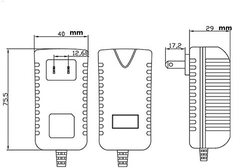 Miniatura 5 de AC a CC 12V 1A Transforme Wall Switching Fuente de alimentación Adaptador de cargador de enchufe de 12W para cámara de seguridad CCTV, luces de tira