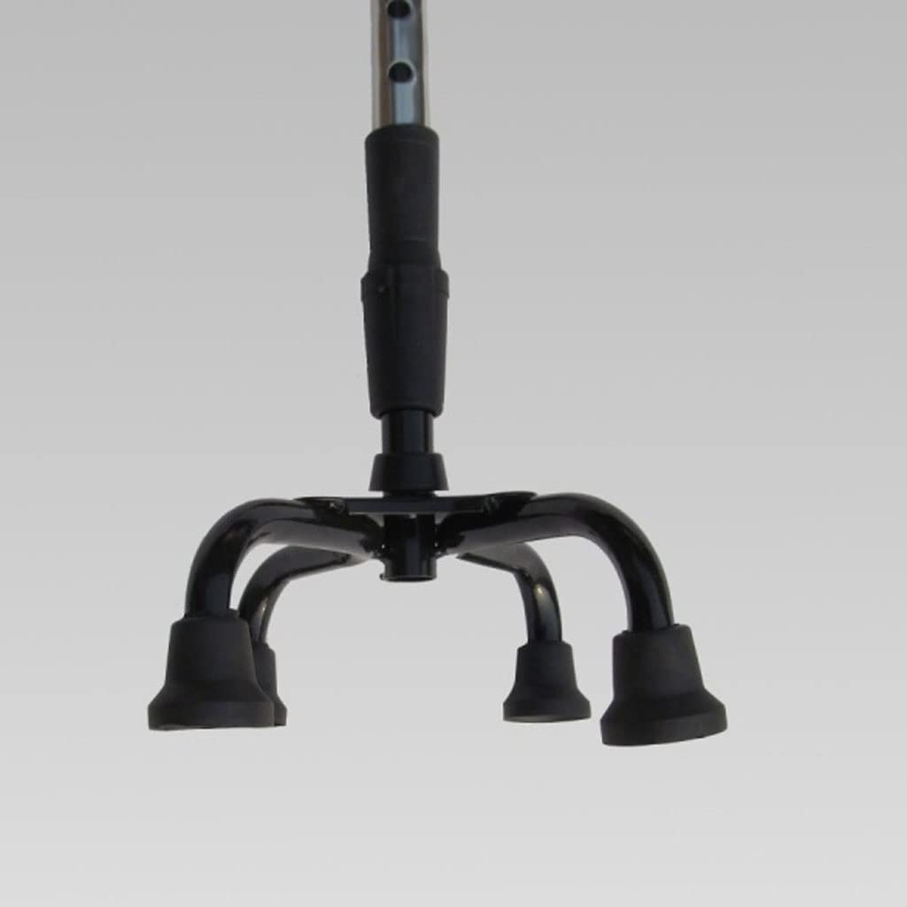 XMING Bastón de Cuatro ángulos for Ancianos, bastón de Cuatro Patas, bastón telescópico Ajustable, Andador for Ancianos, Ejercicio de rehabilitación