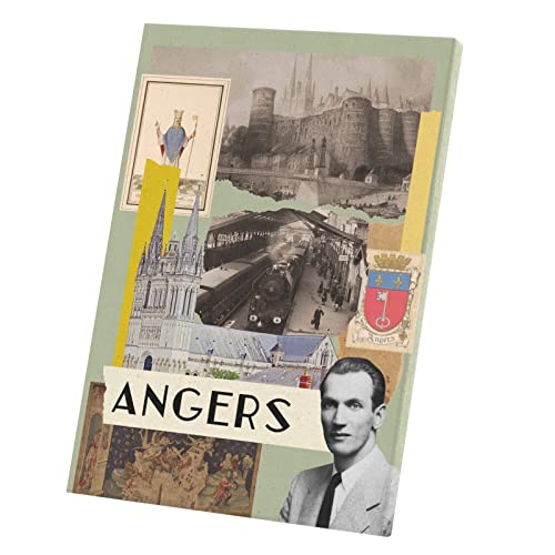 Affiche Angers poster collage ville de France pour décorer un salon ou bureau élégant