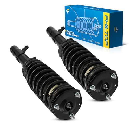 Image of PHILTOP Front Complete Strut Shock Absorber w /Coil Spring for Mazda 6 2pcs | Replace OE 172195,for 2003-2008 6 2.3L Amortiguadores Delanteros,Quick Suspension Loaded Struts with Coil Spring