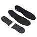 WEIWEITOE Semelles de Chaussures pour Hommes, Hauteur augmentée dans la Semelle Ascenseur 2 Couches 3cm, 5cm, Bonne Conception Anti-dérapante d'absorption de Sueur, Noir,