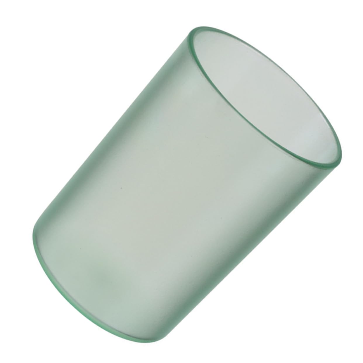 BEBEMOKO Transparent Toothbrush Cups Sturdy Gargle Mug for Adults Boys and Girls Elegant Water Drinking Cup for Bathroom Versatile Use As Toothbrush Holder Mug Green