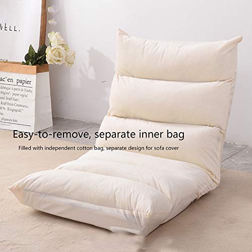 Chaise de sol kaki pliable et réglable pour méditation et salon
