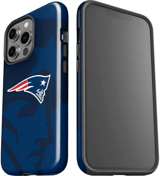 Skinit Impact Phone Case Compatible with iPhone 14 Pro - Officially Licensed NFL New England Patriots Double Vision Design