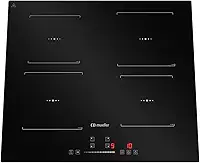 Cooktop Mueller 4 Bocas de Indução com Turbo MCN4BK 220V