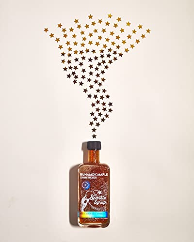 Runamok Sparkle Syrup - Authentic & Pure Vermont Maple Syrup With Sparkles | Natural Sweetener | Great For Pancakes, Beverages, Fresh Fruit & Dessert Toppings | 8.45 Fl Oz (250Ml) #TOP6