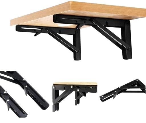 folding shelf bracket pair 20 cm eto-p076