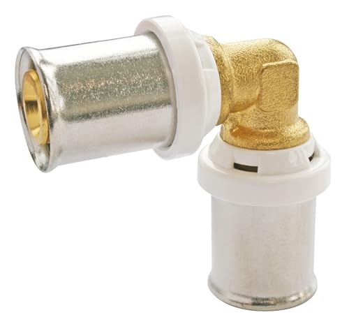 Collegamento tubo multistrato facile e veloce con un profilo crimpatrice H, U o TH Il connettore è compatibile con più profilo crimpatura U, H e TH. Collegamento multistrato tubi diametro 16. Controlli di Windows consentono di controllare le informazioni di posizionamento del tubo per una cornice perfetta. Come pegno questo raccordo conforme alla norma NF 545.