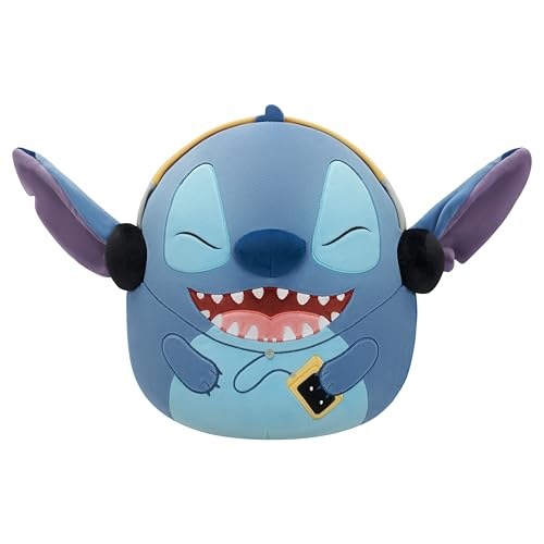 Squishmallows Disney Stitch peluche originale 35,6 cm avec écouteurs