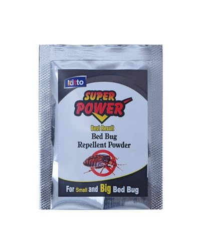 Image of KITTO Super Power Bedbug Repellent Powder| (Makes 6 Litres of Spray Pack Of 3)| Gauranteed Result. Bed Bug Spray for Home, Kitchen, Office and Restaurant