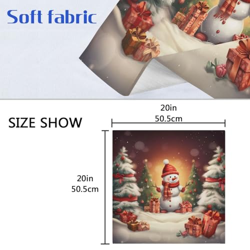 Servilletas de tela navideñas pack de 6 multicolor miniatura 6