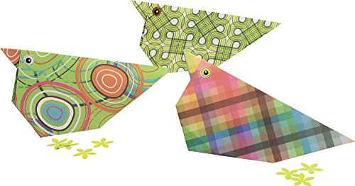 Avenue Mandarine - Ref 52501MD - Origami Sheet Pack - Geometric Patterns - 60 Fully Printed Sheets, 20 x 20cm, Eye Sticker Sheet Included, 70gsm Paper, Suitable for Ages 7+