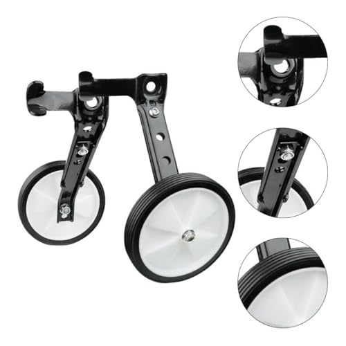 Ruedas de Entrenamiento Ajustables Abaodam para Bicicleta Negro Soporte Auxiliar para Principiantes miniatura 7