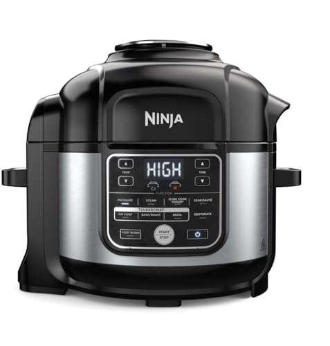 Image of Ninja Foodi 10-in-1 Pressure Cooker & Air Fryer Combo, 6.5 Qt Stainless Steel Multi Cooker – Slow Cook, Steam, Bake, Roast, Dehydrate, Sear – Perfect for Holiday Meals & Family Gifts