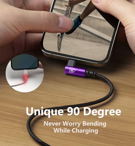 Câble de charge rapide USB C vers Lightning en nylon robuste et durable