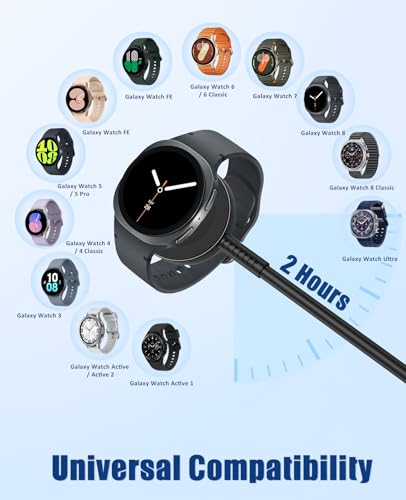 for Samsung Watch Charger Fast Charging,2 in 1 Galaxy Watch Phone Charger 6ft with 25W USBC Charger Compatible with Galaxy Watch 8/7/Ultra/6/6 Classic/5/5Pro/4/4 Classic/3/Active2/1/S24/S23/S22/21 - image 5