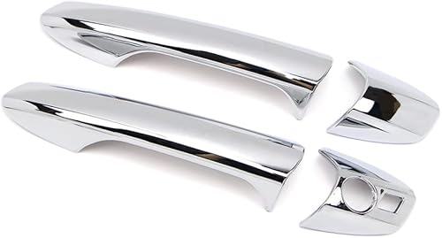 Miniatura 4 de Dreamseek 8 piezas de 4 manijas de puerta compatibles con Mercedes Benz CLA GLK GLA GLE B C E ML Clase X156 W166 W204 W212 W246 Exterior ABS Molding