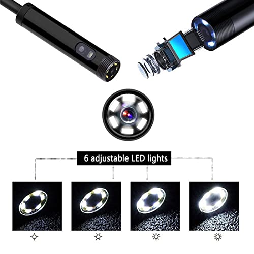 Borescopen draadloze industriële endoscoop met dubbele lens, 8 mm 1080P HD wifi-borescope, 1200 mAh batterij, semi… - Image 4