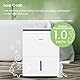 Comfee Luftentfeuchter, 50L/24h, Raumgröße ca. 250m³(100m²), Intelligenter Entfeuchtermodus, 24H Timer, Wassertank 6L, MDDP-50DEN7