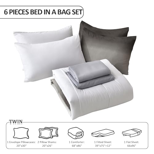 Juegos de ropa de cama de microfibra ligera con efecto degradado premium 6