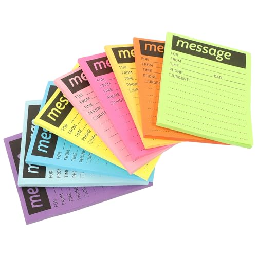Blocs de notas autoadhesivas Ipetboom con 9 libros portátiles para uso diario en la oficina