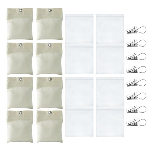 Lot de 8 sacs lestés Heavy Dut Bottom Pergola Drapery - Accessoires pour la maison et l'hôtel - Clip de fixation pour drapeau de jardin, nappe