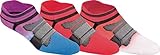 ASICS Women's Quick Lyte Cushion Single Tab Running Socks (3 Pack), Orchid Ombre, Small