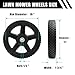 Sutmorly 12 Inch Lawn Mower Wheels (2-pack) Includes Bolts, Nuts, General Plastic Wheels fits Craftsman Mower, Generator, Garden Tiller Most Standard Push Lawn Mowers (12×1.75'')
