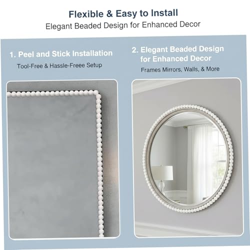 Moldura de pared autoadhesiva de PVC flexible de 10 pies 5