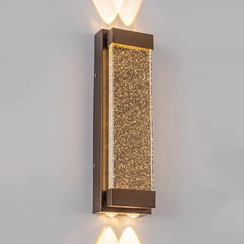 Lanterne murale extérieure or 40cm pour illuminer vos soirées au jardin