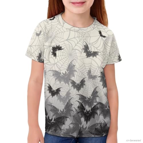 Image of Renewold Kids Novelty T-Shirt for Girls Boys Short Sleeve Crewneck Summer Tee Soft Breathable Graphic Shirt for Age 2-16