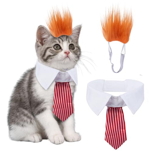 Set Disfraz Para Mascotas 2 Piezas Sombrero y Corbata