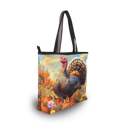 Image of Women Turtle Tote Bag Polyester Handbag Zippered Tote Bag Turtle Tote Purses,Summer Beach Tote Bag