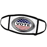 3dRose Face Mask Large, Patriotic USA Elections Vote Button