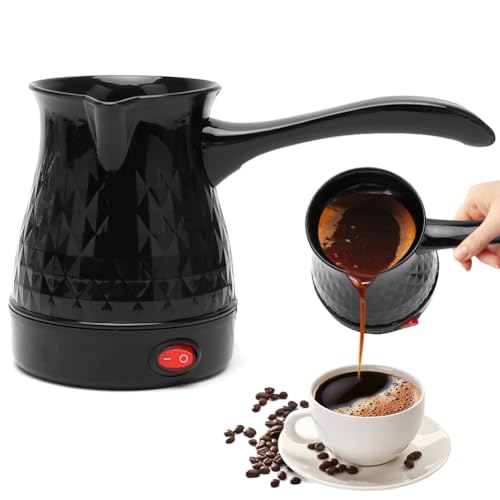 Yuragim Cafetière Turque Electrique Avec Poignée 500ml Machine À Café Électrique Turque, Machine À Expresso à induction, Cafetière Électrique Turque Pour la maison, le bureau, les voyages