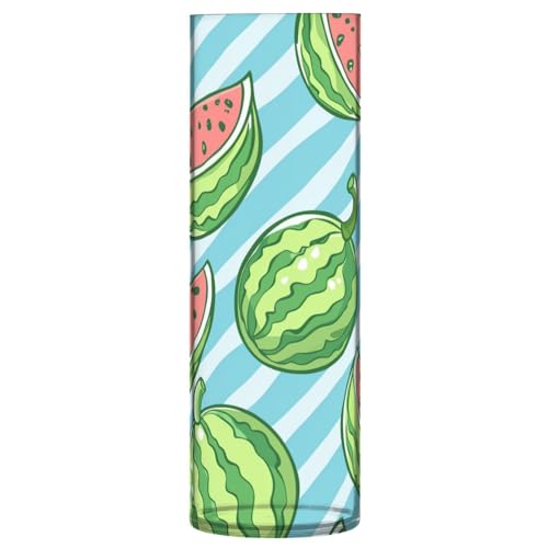 Vase en plastique vert pastèque à rayures 30 cm pour bibliothèque - 2