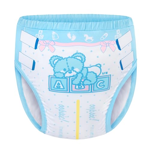 Image of Littleforbig Soft Silky Comfortable Washable Reusable Adult Training Pants - Potty Pants S