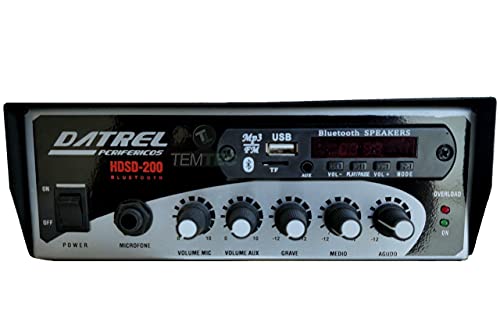 AMPLIFICADOR CAIXA DE SOM AMBIENTE 200W BLUET. PROFISSIONAL