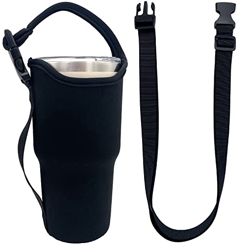 KOSTOO 30OZ Neoprene 3IN1 Tumbler Carrier Holder Pouch, Water Bottle Holder Bag with Shoulder Strap, Fit for YETI, Rtic, Atlas, Ozark Trail Cups-Star