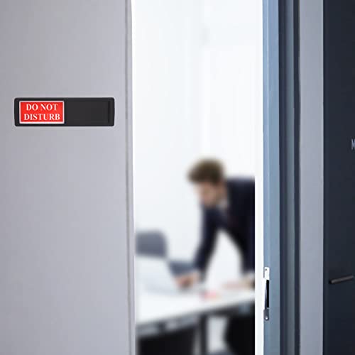 Do Not Disturb Welcome Please Knock,Privacy Sign For Home Office Hotles Hospital Conference Room,Slider Door Sign (Tells Whether Room Vacant Or Occupied) #TOP5