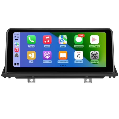 10.25-Inch Car Stereo for BMW X5 X6 E70 E71(2007-2010) with CCC System, Wireless CarPlay Android Auto Upgrade Factory Radio Bluetooth WiFi Touch Screen (CCC-10.25