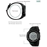 LYMFHCH Men's Digital Watch, Sports Waterproof Military Watches for Men LED Casual Stopwatch Alarm Tactical Army Watch - Image 3