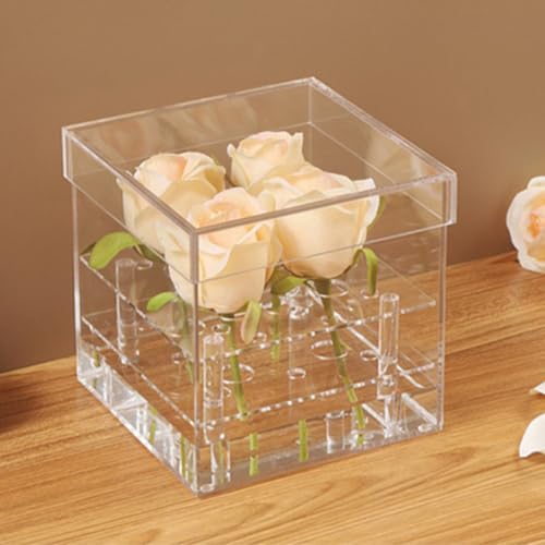 Caja de flores eternas de acrílico con 9 agujeros Balacoo 6