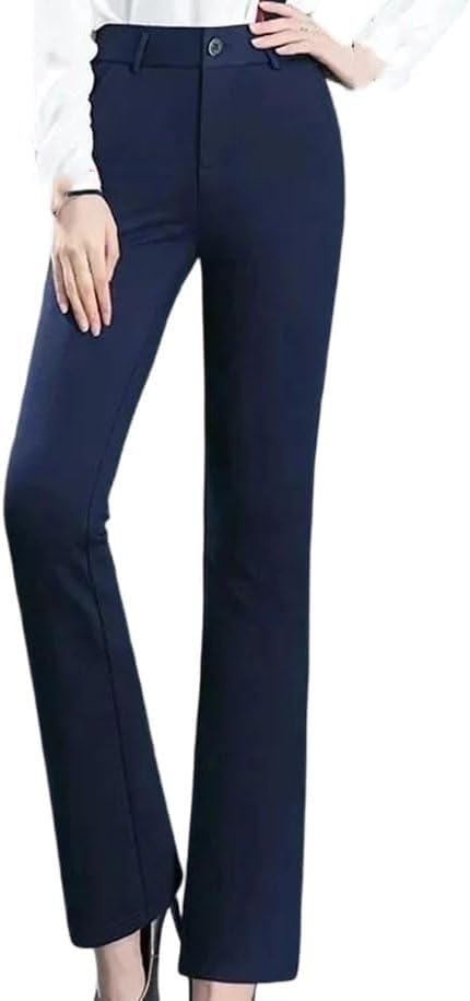 Women's High-Waisted Slim-Fit Stretch Casual Trousers