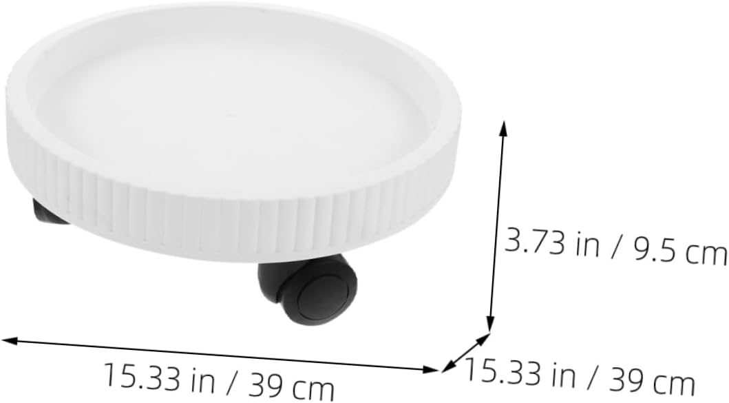 Rolling Plant Tray Wheels Convenient Thickened Flower Pot for Use Plant Stand for and Water