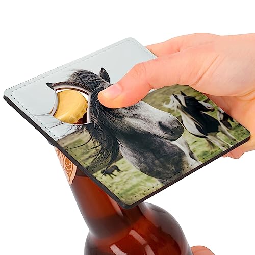 Sous-verre décapsuleur chevaux cadeau idéal amoureux de nature - 4