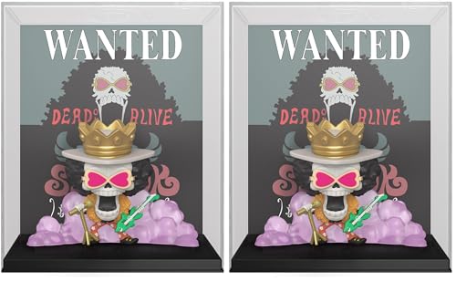 Funko POP! Game Cover: One Piece - Brook - Wanted - Esclusiva Amazon - Figura in vinile da collezione - Idea regalo - Prodotto ufficiale - Giocattoli per bambini e adulti (Confezione da 2)
