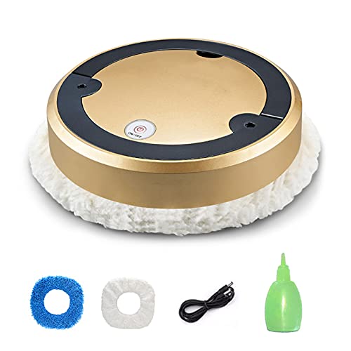 EKDJKK Smart Robotic Vacuum Cleaners Automatic Sweeper Modern Automatic Cleaning Dry Wet Smart Robot Household Spray Mode Floor Sweeper (Gold)
