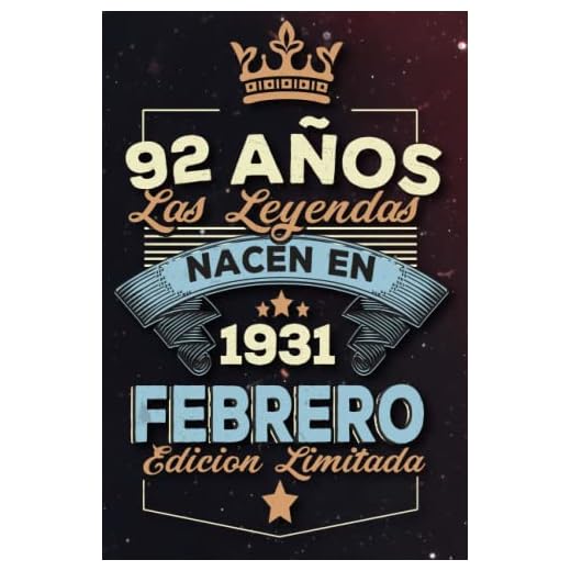 Las leyendas nacen en 92 años 1931 febrero: Ideas de regalos para hombres, ideas de cumpleaños 92 cumpleaños libro ideas de cumpleaños para hombre y regalo de nacimiento, regalo de cumpleaños