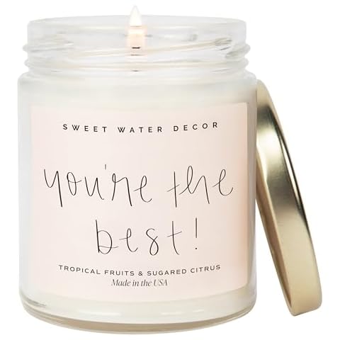 Sweet Water Decor You're The Best Candle Cover